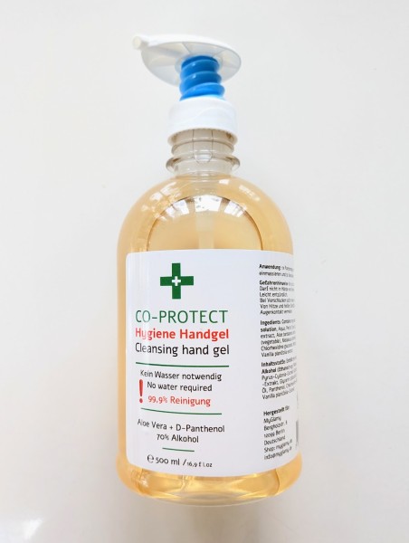 Co-Protect Desinfektions-Gel Hand hautschonend Hygiene Aloe Vera Panthenol 500ml