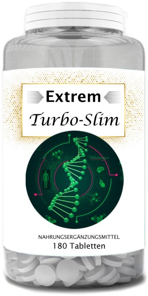 TURBO SLIM Extrem hochdosiert Brenner Ideal für den Stoffwechsel Keto Fitness vegan 180 Tabletten